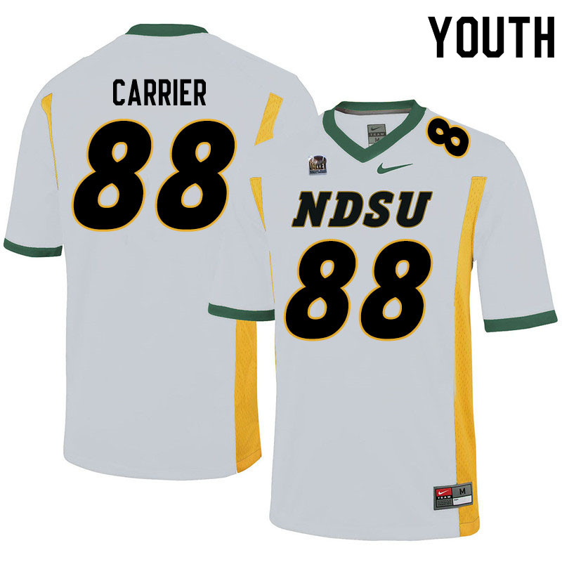 Youth #88 Andre Carrier North Dakota State Bison College Football Jerseys Sale-White